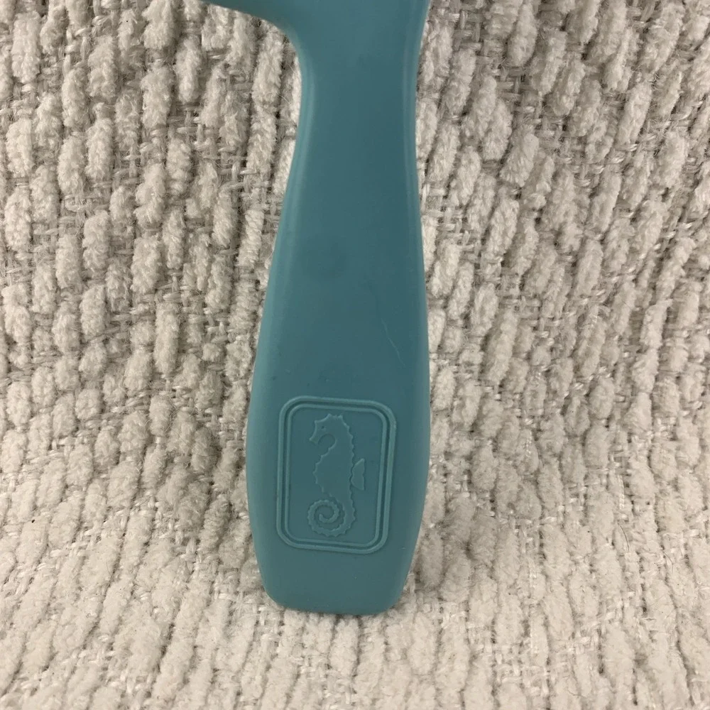 70's Vintage AVON Aqua‎ Blue Teal Seahorse Comb Long Wet Hair Detangling Comb 8